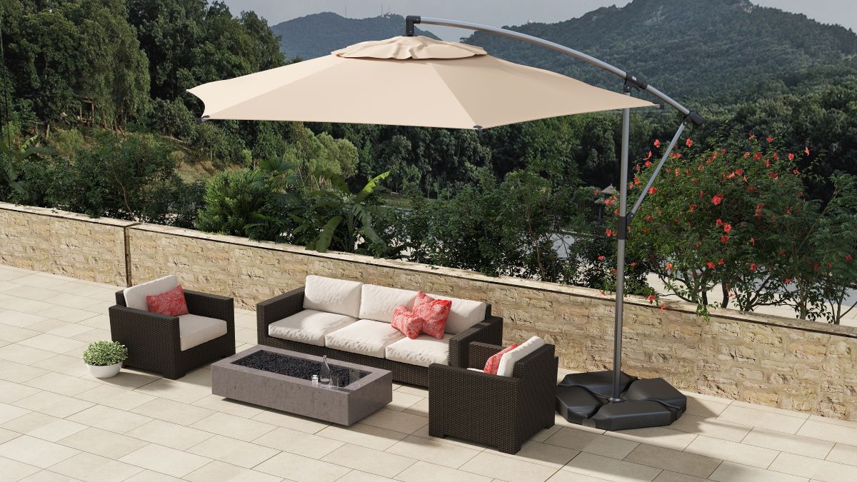 burlington san antonio patio umbrellas Treasure Garden