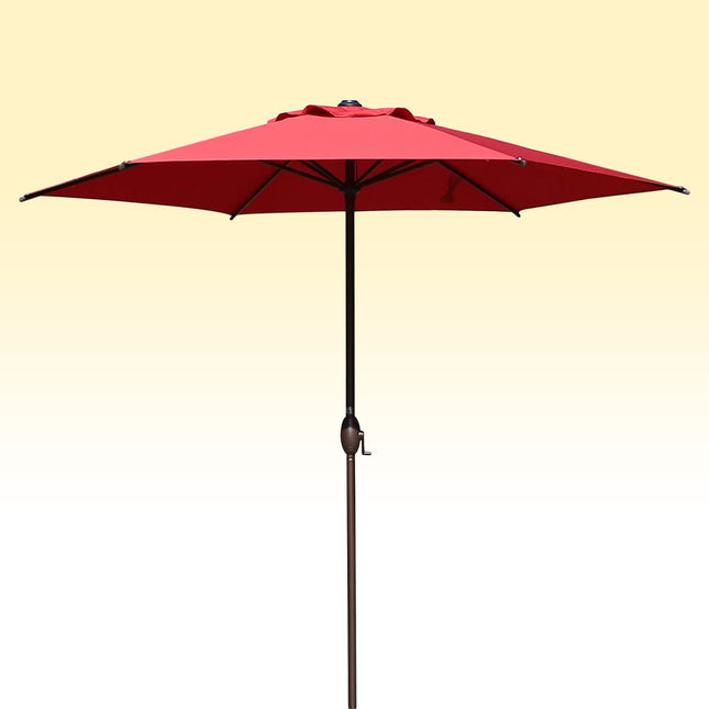 Lyon | 9 Feet Patio Umbrella With Push Button Tilt and Crank