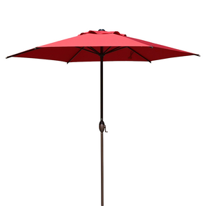 Lyon 2023| 9 Feet Patio Umbrella With Push Button Tilt and Crank