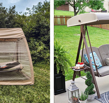 Abba Patio’s Hanging Swing Hammock with Mosquito Net