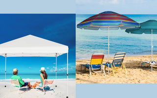 Beach Umbrella vs. Pop-Up Canopy: Which Is Right for You? - Abba Patio