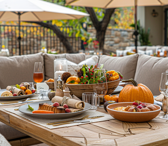 enjoy-fall-food-time-under-patio-umbrella