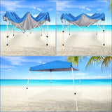 10x10 Slant-leg, Foldable Pop-up Canopy - Abba Patio