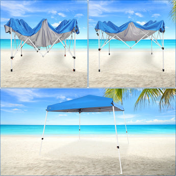10x10 Slant-leg, Foldable Pop-up Canopy - Abba Patio