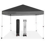 10'x10' Srtaight Leg, Pop & Easy Up Canopy with 4 Wheels - Abba Patio