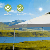 13 x 13 Pop-up Outdoor Canopy | Large Space with 4-wheel Portability - Abba Patio