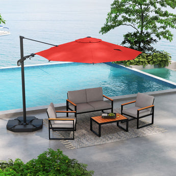 10 Feet Cantilever Offset Umbrella | Adjustable Outdoor Shade Abba Patio 10 Feet Cantilever Offset Umbrella | Adjustable Outdoor Shade Abba Patio