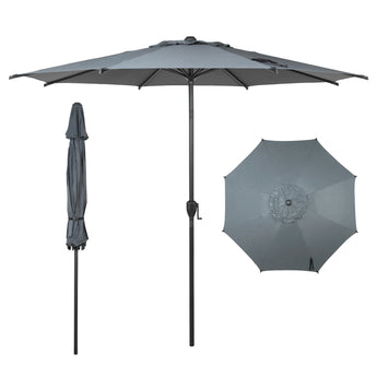 le papillon 9 ft outdoor patio umbrella grey Lyon