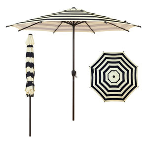 7x9 patio umbrella 9-Foot Outdoor -Hexagonal Basic Push-Tilt Supply generous shade during the day and warm ambiance at night with this 7x9 foot solar Abba Patio | Accessible Outdoor