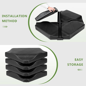 abba patio 50 lbs round patio umbrella base Abba Patio Heavy Base for Cantilever Umbrella