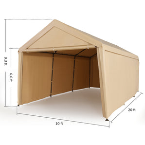 Canopy Carport | 8 Legs with All Close