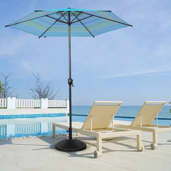 abba patio 9-ft market outdoor aluminum patio umbrella Lyon