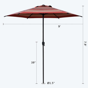 abba patio 9 ft umbrella Lyon