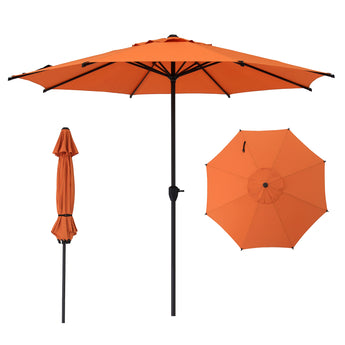 barton 9 ft steel outdoor market patio umbrella Lyon