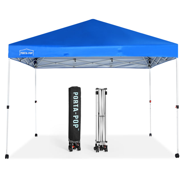 10'x10' right-leg, foldable pop-up easy-opening, with 4 wheels