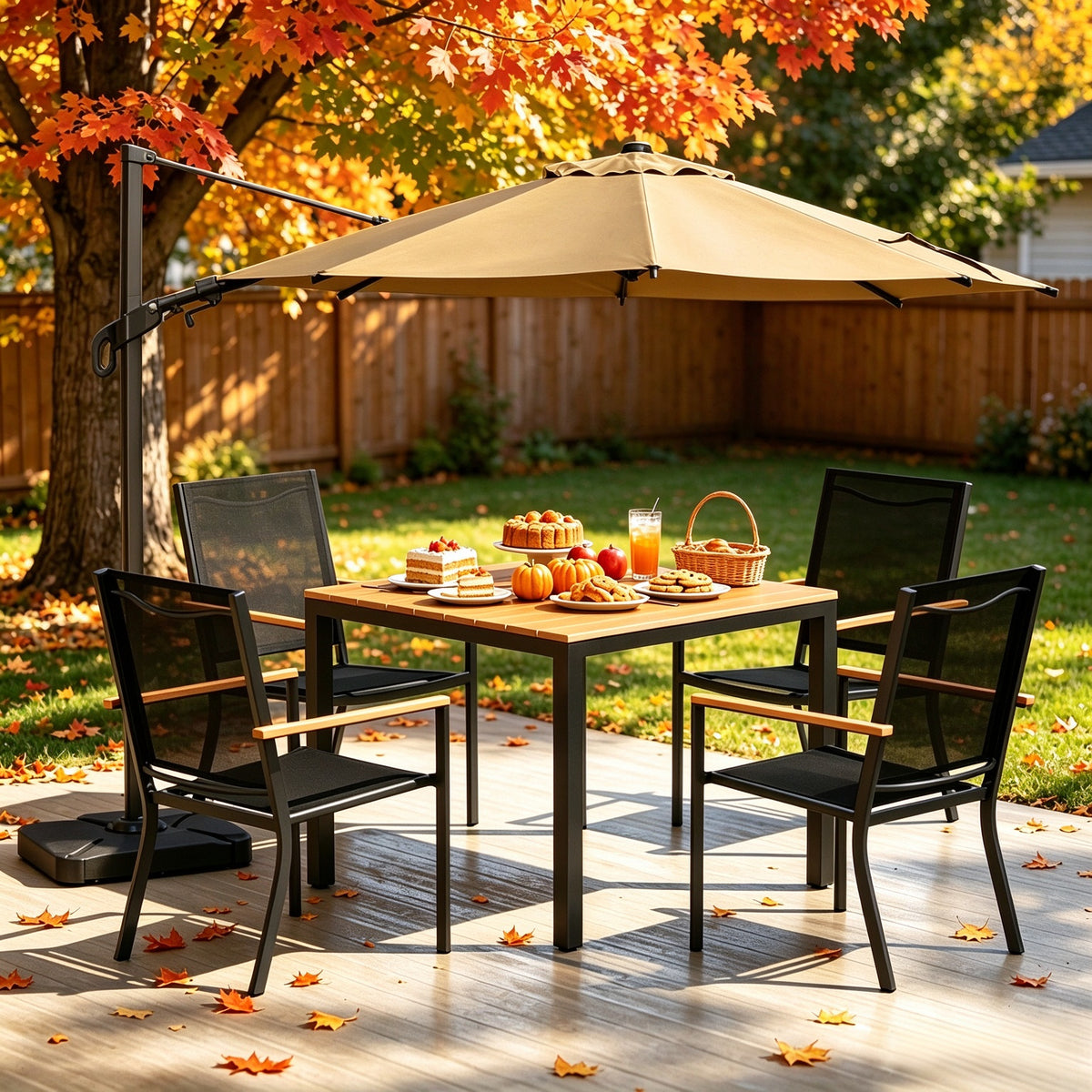 Bundle|Vienna 10ft & Outdoor Dining Set