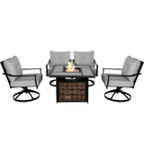 4-piece Outdoor Fire Pit Set - Abba Patio
