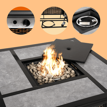 4-piece Outdoor Fire Pit Set - Abba Patio