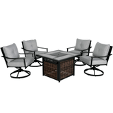 4-piece Outdoor Fire Pit Set - Abba Patio