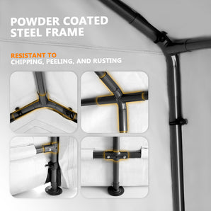 Carports | 6 Legs All Close with Strengthen Tube