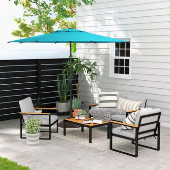 loblaws patio umbrella PURPLE LEAF Round Tiltable Porch Table Poolside Enjoy the outdoors without worrying about the weather with the PURPLE LEAF hanging tilt umbrella Lyon | 11ft Market Patio