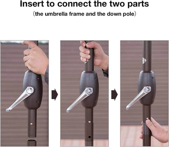abba patio umbrella instructions Abba Patio Apple-shaped Market Umbrella