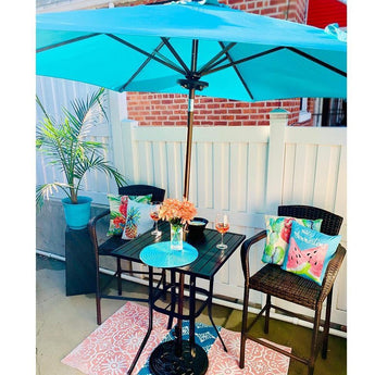 abba 7x9 patio umbrella Lyon 2023| 9 Feet Patio Umbrella With Push Button Tilt and Crank – Abba Patio