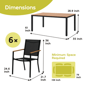 Bundle|Vienna 10ft & Outdoor Dining Set
