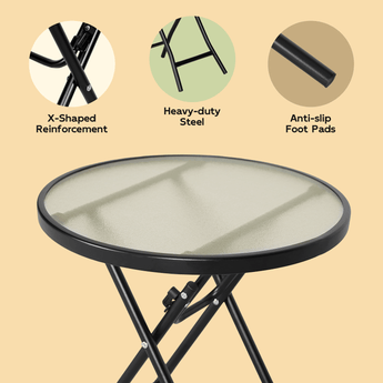 Abba Patio Foldable Side Table for Any Space - Abba Patio