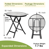Abba Patio Foldable Side Table for Any Space - Abba Patio