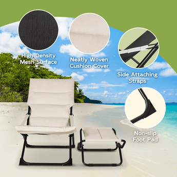 Abba Patio Folding Beach Chairs - Abba Patio