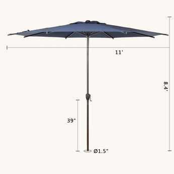 abba patio 11ft patio umbrella Lyon