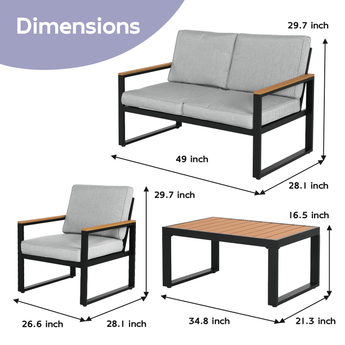 Abba Patio Outdoor Sofa Set - Abba Patio