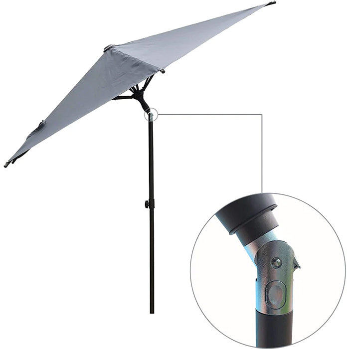abba patio lighted umbrella Abba Patio Table Market Umbrella