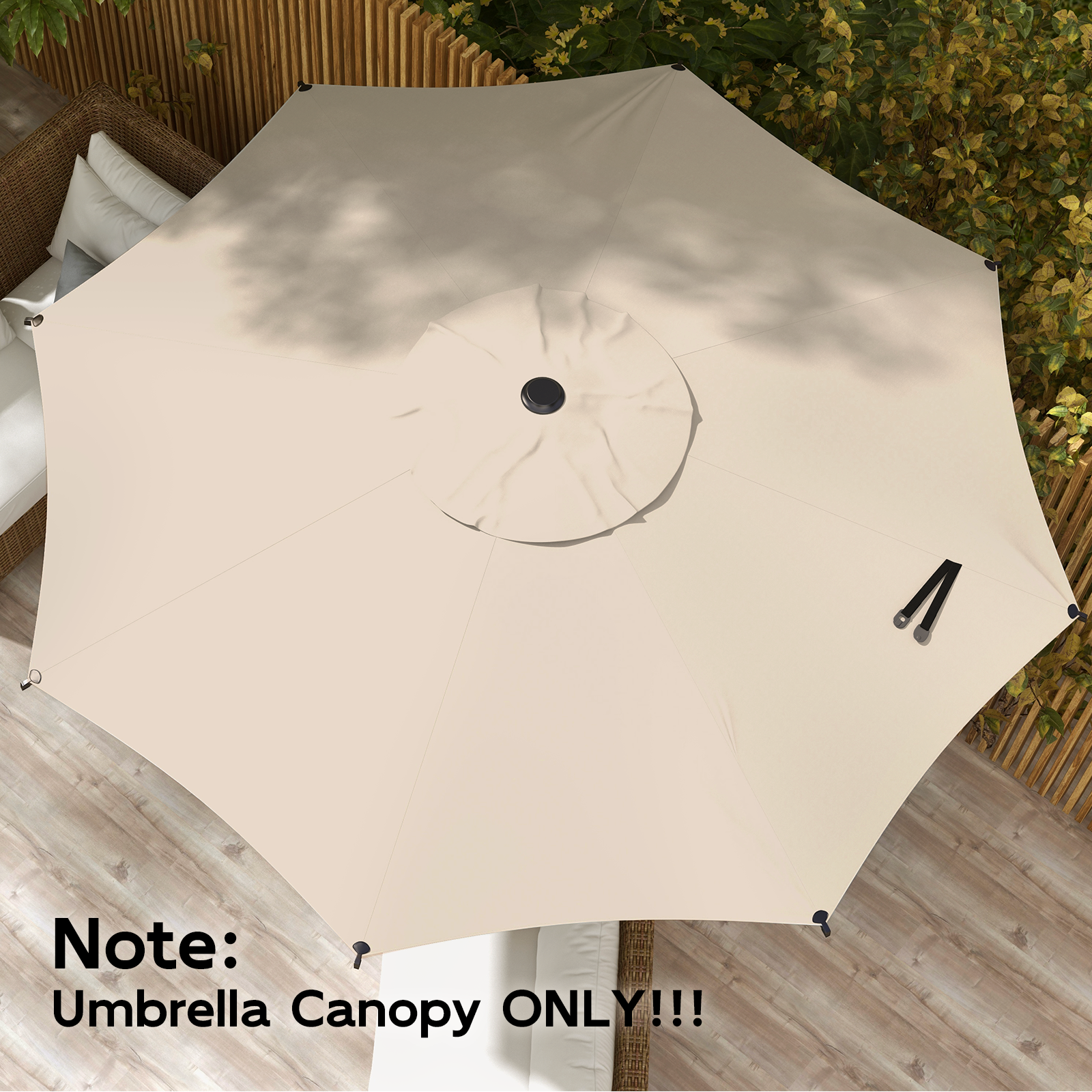 8-ribs Umbrella Canopy Replacement for Lyon 9FT – Abba Patio 8-ribs Umbrella Canopy Replacement for Lyon 9FT – Abba Patio