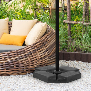 Bundle | Dining Table & Vienna Cantilever Umbrella with Base - Abba Patio