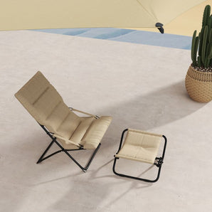 Bundle | Folding Beach Chair & Side Table - Abba Patio
