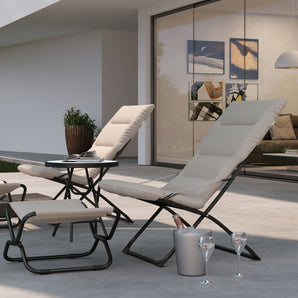 Bundle | Folding Beach Chair & Side Table - Abba Patio