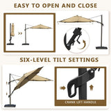 Bundle|Vienna 10ft & Outdoor Dining Set - Abba Patio
