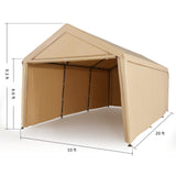 Canopy Carport | 8 Legs with All Close - Abba Patio