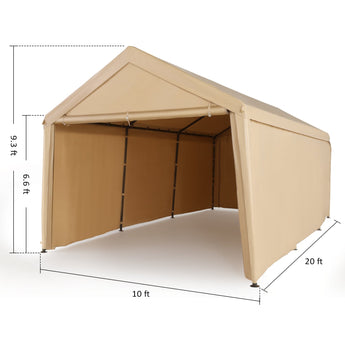 Canopy Carport | 8 Legs with All Close - Abba Patio