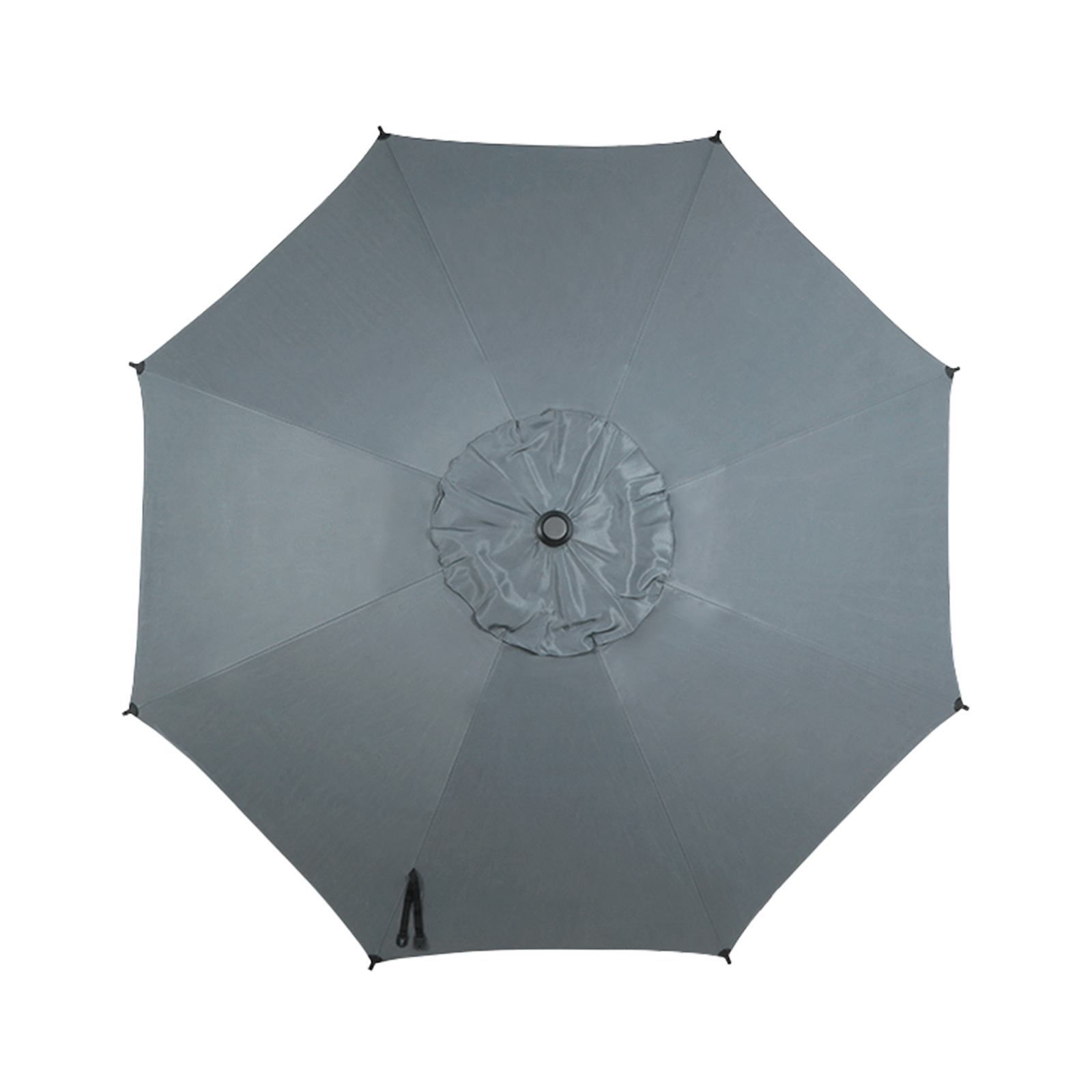 9ft patio umbrella replacement canopy 6 ribs in black 8-ribs Umbrella Canopy Replacement for Lyon 9FT Gray
