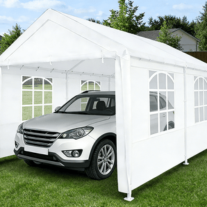 Carport | 8 Legs with PVC Windows - Abba Patio