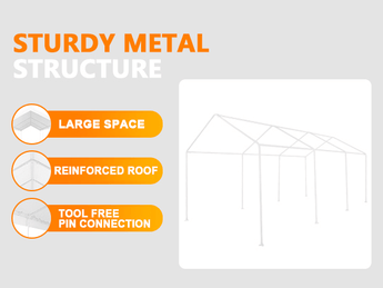 Carport | 8 Legs with PVC Windows - Abba Patio