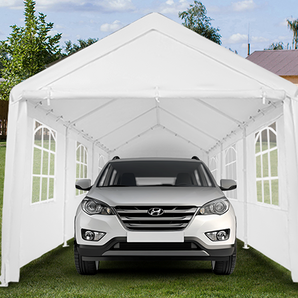 Carport | 8 Legs with PVC Windows
