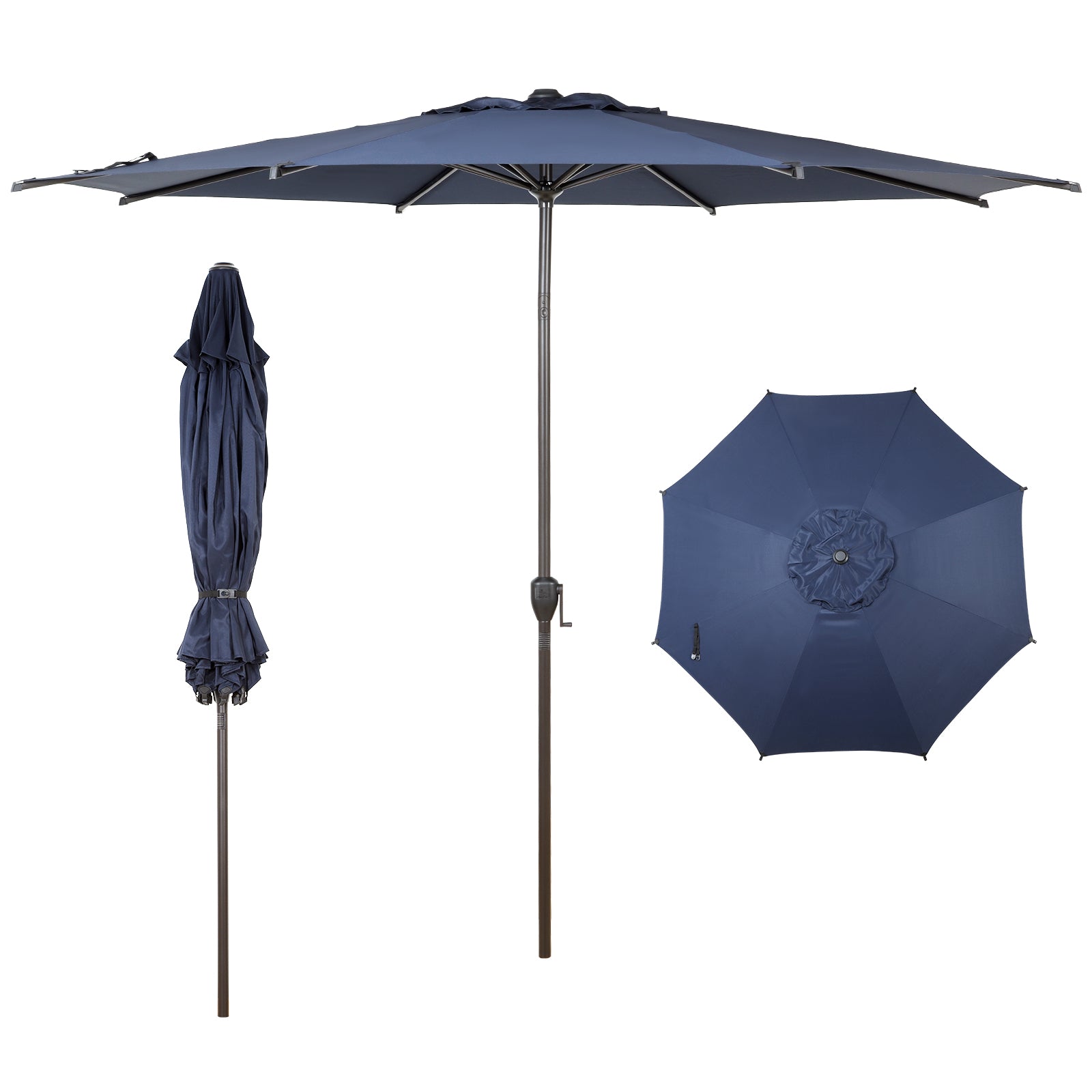 abba patio umbrella 11 ft Lyon | 11ft Market Lagoon thanks to a built THE GLASS FISH - Bike Color:Silver