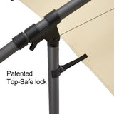 top safe lock of valencia offset umbrella