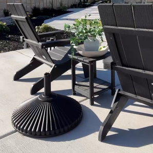 Lyon 9FT Umbrella & Flower Base