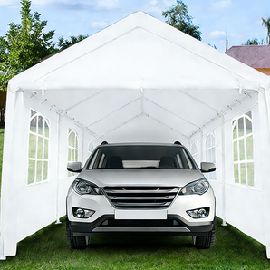 Carport | 8 Legs with PVC Windows