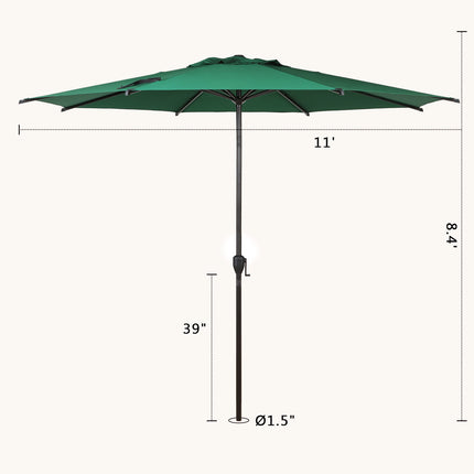 Lyon 2024 | 11ft Market Patio Umbrella